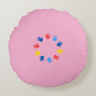 Round Almofada (40.64cm) Hands Round Cushion