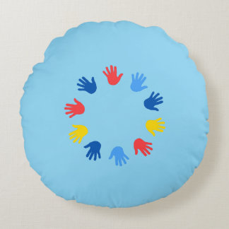Round Almofada (40.64cm) Hands Round Cushion