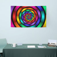 Round and Psychedelic Colourful Modern Fractal Art