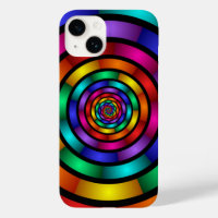 Round and Psychedelic Colourful Modern Fractal Art