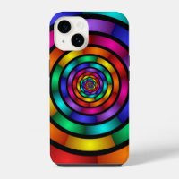 Round and Psychedelic Colourful Modern Fractal Art