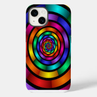 Round and Psychedelic Colourful Modern Fractal Art