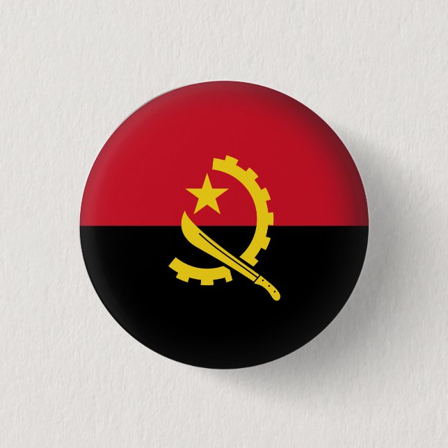Round Angola 3 Cm Round Badge (Front)