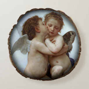 Round Antique Art Pillows