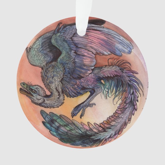 Round Archaeopteryx  Ornament (Front)