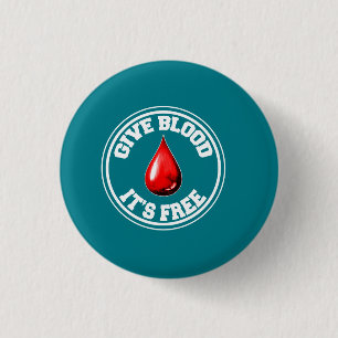 Round Badge - Blood Donor