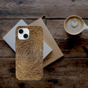 Round Bale of Hay iPhone 15 Case