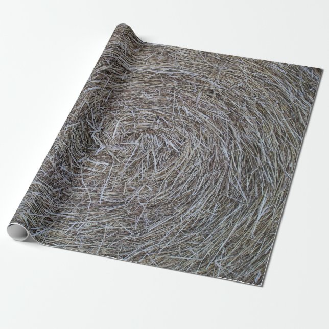 Round bale wrapping paper (Unrolled)