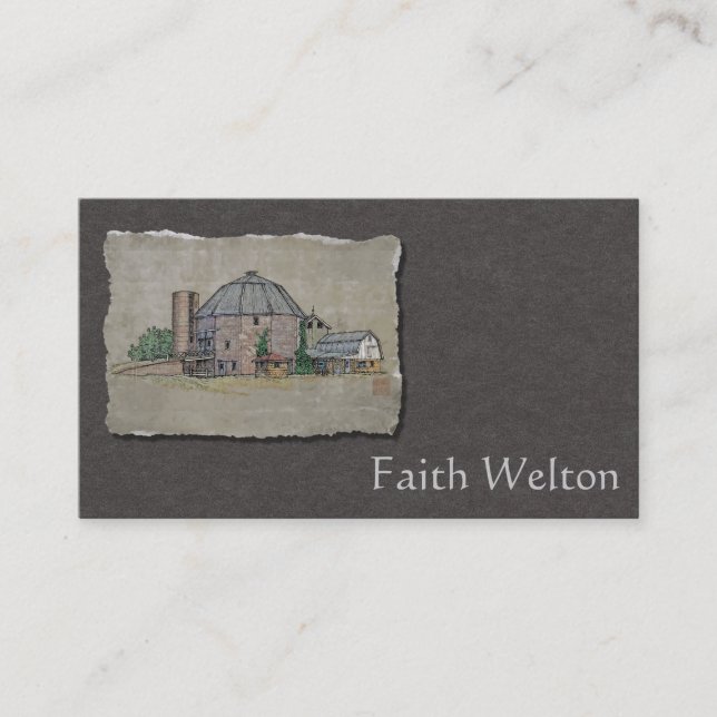 Round Barn Business Card (Front)