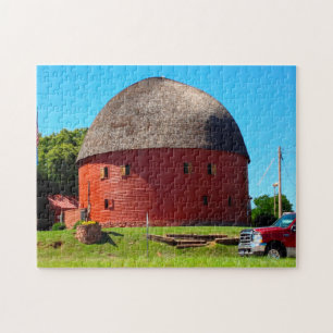 Round Barn Oklahoma. Jigsaw Puzzle