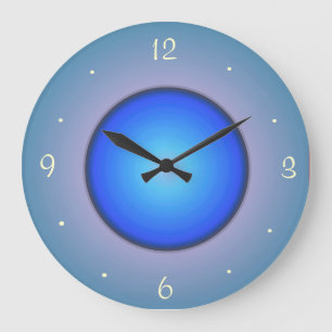 Round Blue/Aqua>Wall Clock