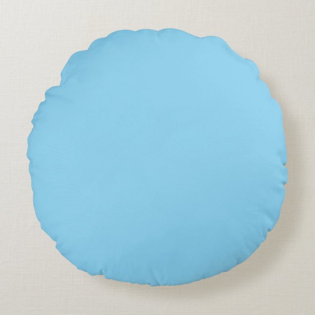 Round Blue Cushion (Front)