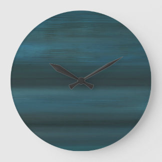 Round Blue Rain Abstract Wall Clock