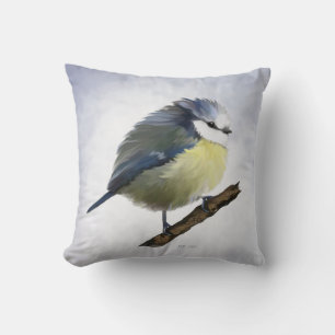 Round Bluetit Cushion