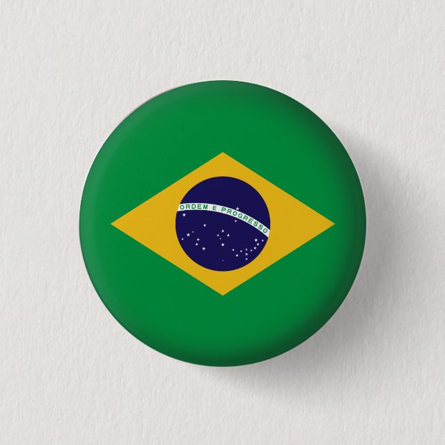 Round Brazil 3 Cm Round Badge (Front)