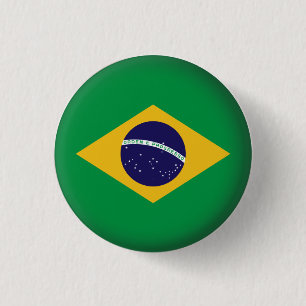 Round Brazil 3 Cm Round Badge