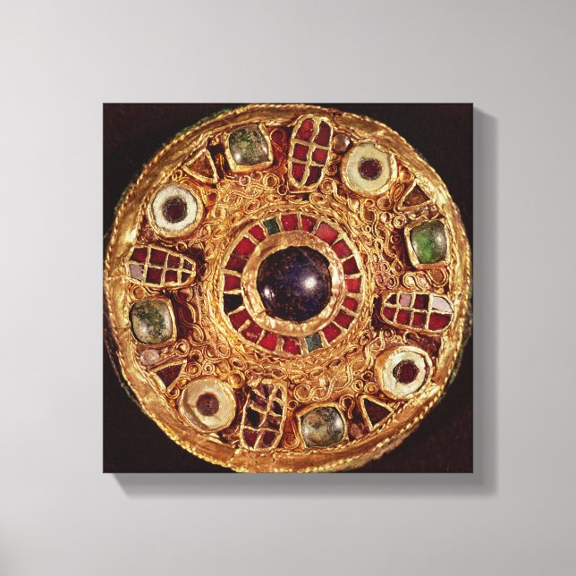 Round brooch canvas print (Front)