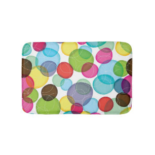 Round bubbles kids pattern 2 bath mat