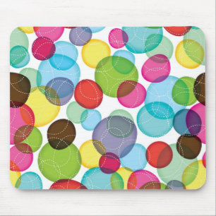 Round bubbles kids pattern 2 mouse mat