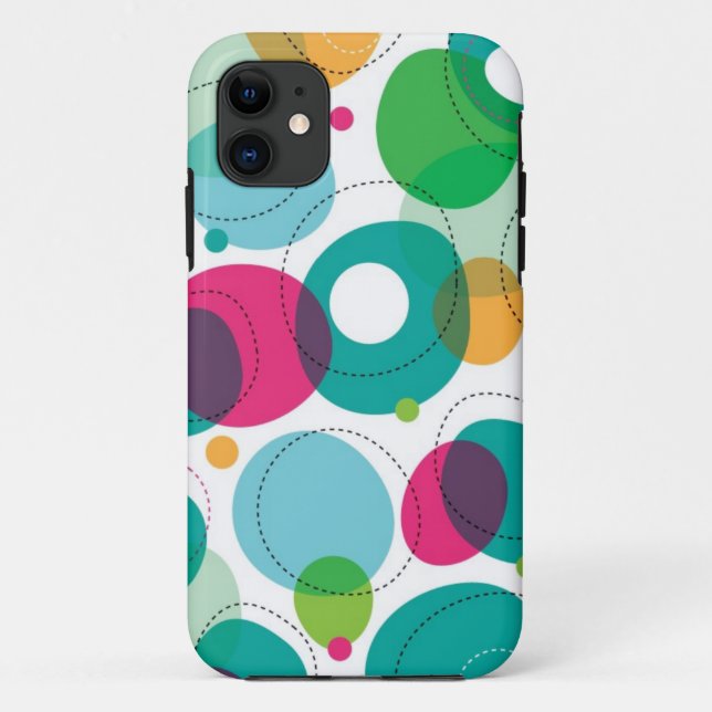 Round bubbles kids pattern Case-Mate iPhone case (Back)