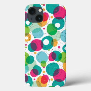 Round bubbles kids pattern iPhone 13 case