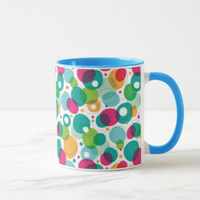 Round bubbles kids pattern mug (Right)
