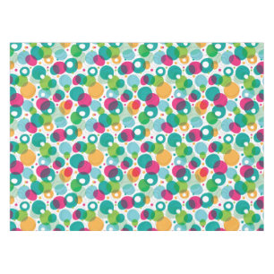 Round bubbles kids pattern tablecloth