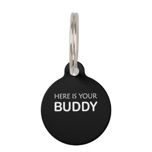 Round Buddy Pet ID Tag – Stylish for Dogs or Cats
