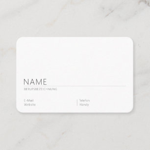Round Business Card Self-Design - Template