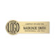 Round Business Logo Gold Colour Plastic Employee