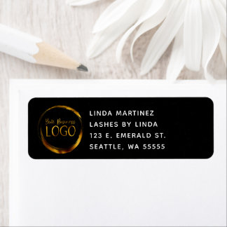 Round Business Logo on Black Promo