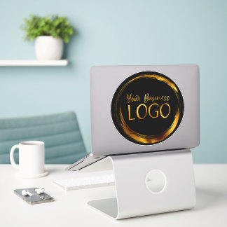 Round Business Logo on Black Promo