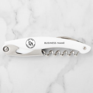 Round Business Logo Professional Tradesman Name Corkscrew