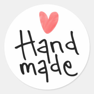 Round business stickers, handmade classic round sticker