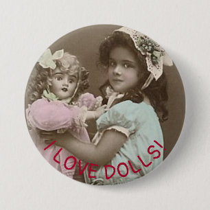 Round Button, 3 Inch Button