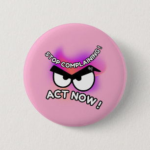 Round Button : Act Now (pink)