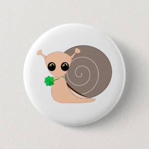 Round Button - Lucky Snail