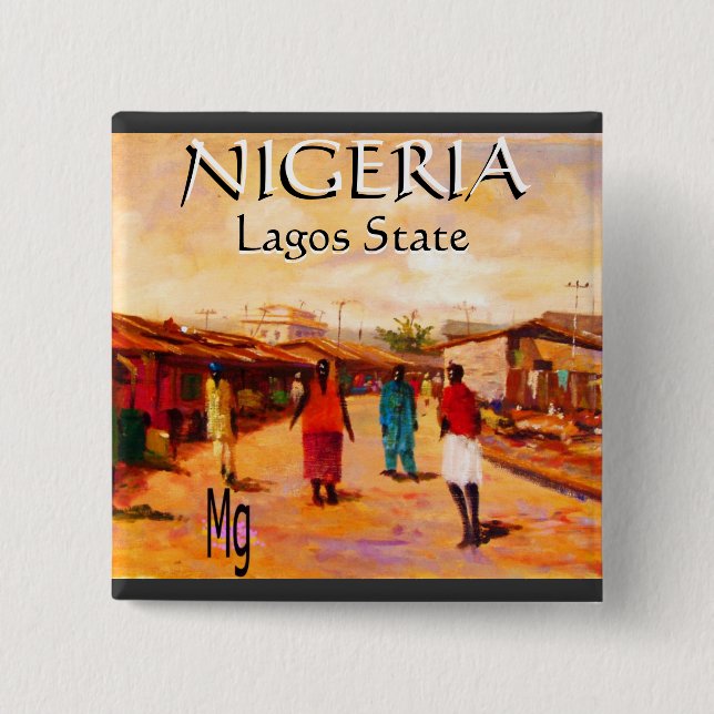 Round Button - Nigeria  (Front)