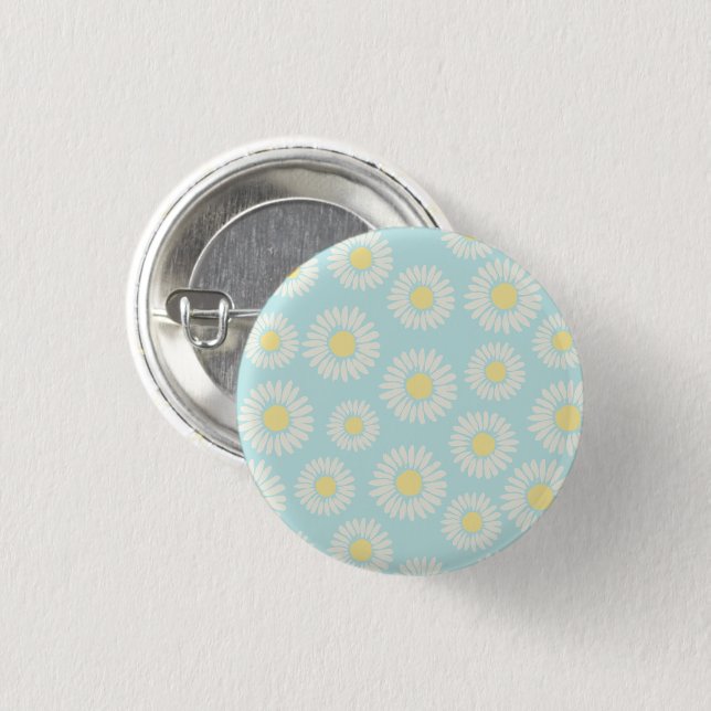 Round Button Pin Spring Florals (Front & Back)