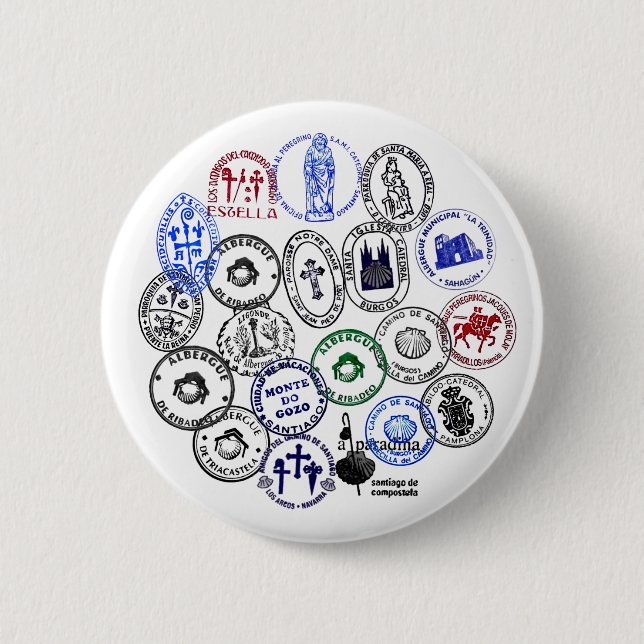 Round Button Saint James Way (Front)