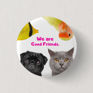 Round Button, Small, 1¼ Inch 3 Cm Round Badge