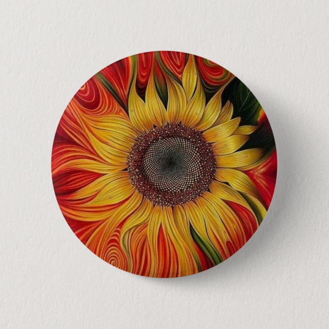 Round Button sunflower fashion buttons 5 sizes (Front)
