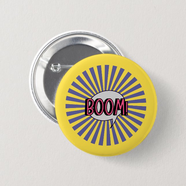 Round Chapa Boom! 6 Cm Round Badge (Front & Back)