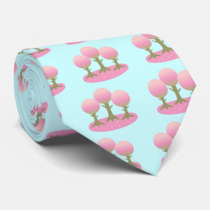 Round Cherry Blossom Trees Tie
