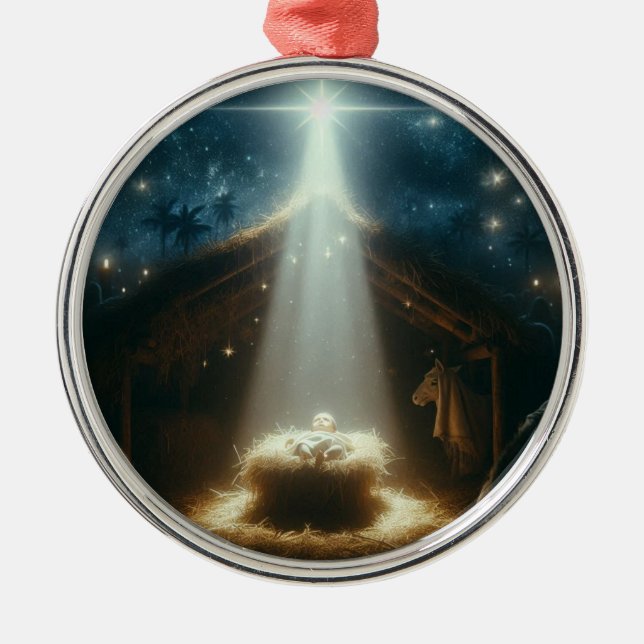  Round Christmas Ornament (Front)