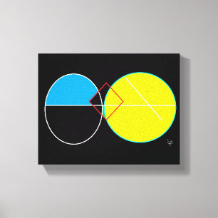 Round circle canvas print