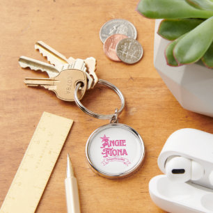 Round Circle Keychain