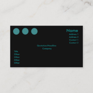 Round Circles Business Card
