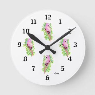 Round Clock : Exotic Bird .