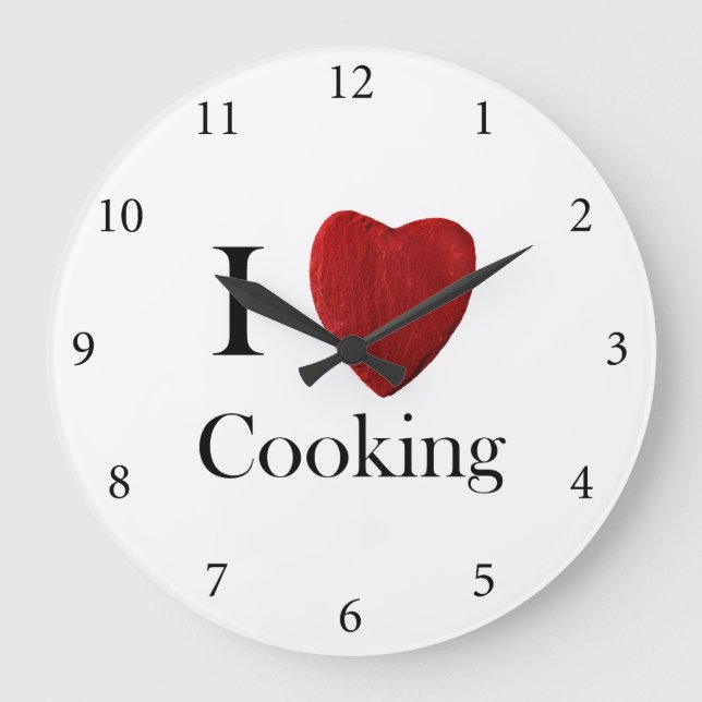 round clock I love Cooking (Front)